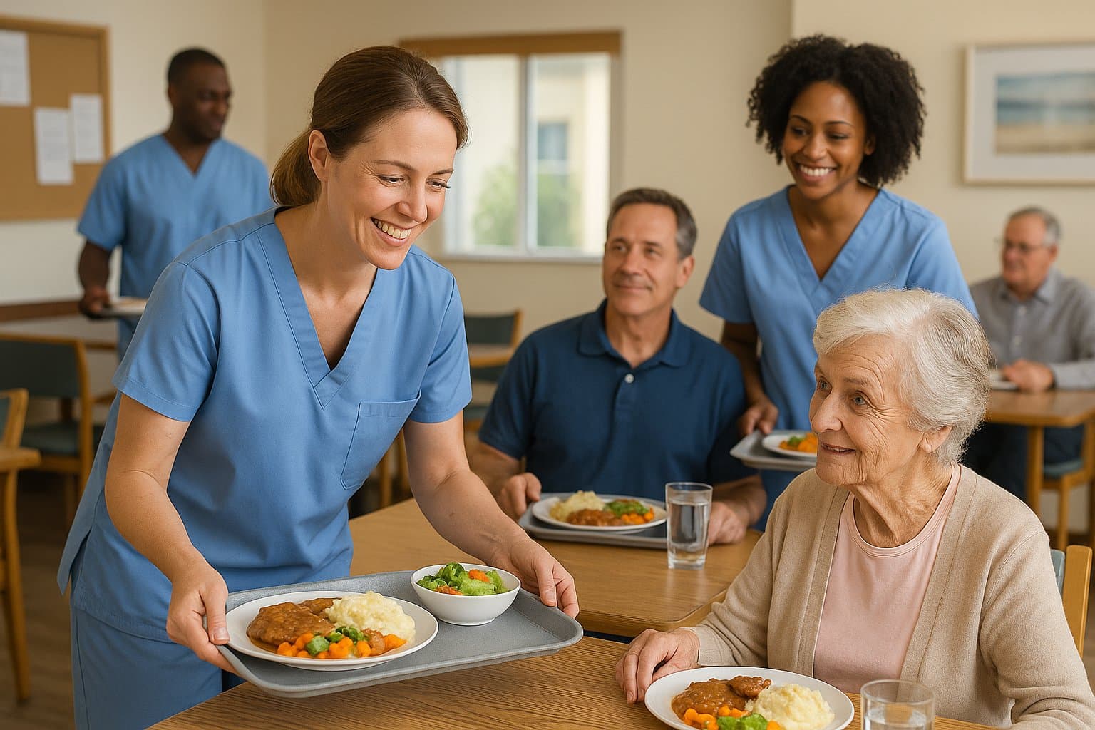 Residents enjoying daily life at McBride Supportive Living